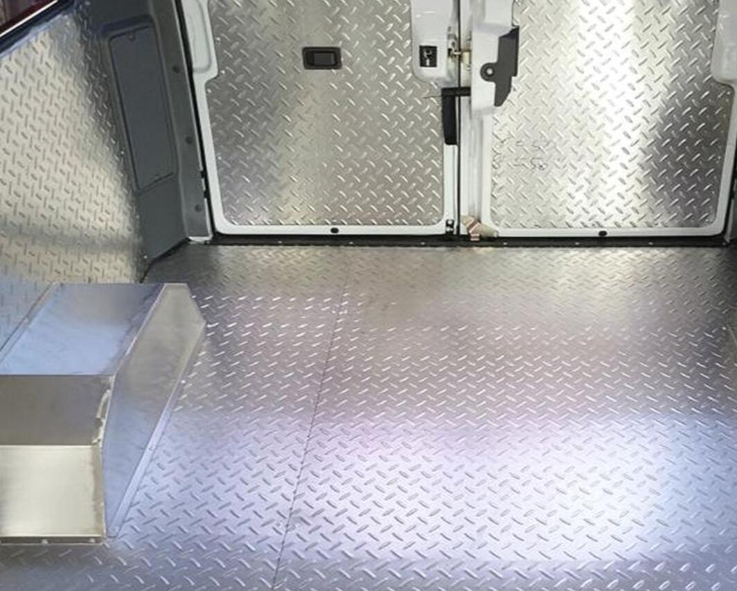 Raised Diamond Aluminum Sheet 5 Bar Tread Plate Aluminum Plate For Flooring